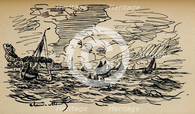 'Embouchure De La Seine A Honfleur', c1865. Artist: Claude Monet.