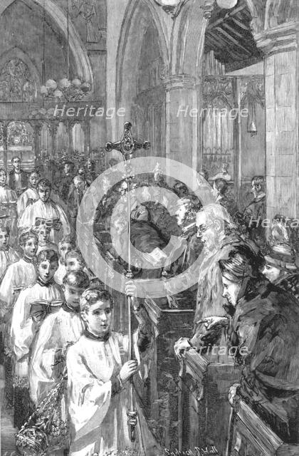 ''Church Choirs - The New Style', 1891. Creator: Sydney Prior Hall.