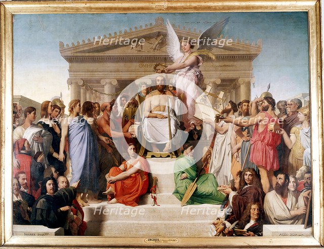 'The Apotheosis of Homer', 1827. Artist: Jean-Auguste-Dominique Ingres