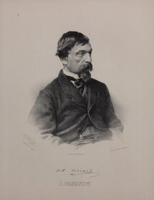 Portrait of the author Ivan Ivanovich Panaev (1812-1862), 1860s.