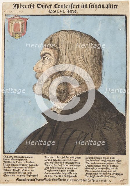 Portrait of Albrecht Dürer, c1529. Creator: Schoen, Erhard (1491-1592).