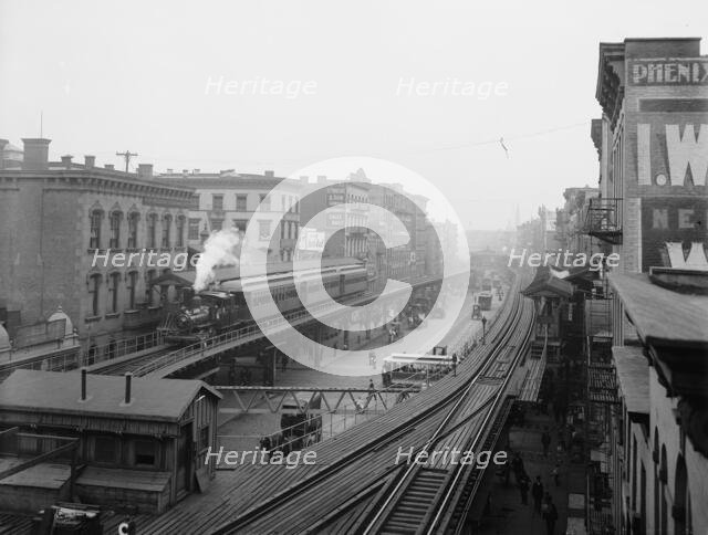 The Bowery near Grand St., New York, ca 1900. Creator: Unknown.
