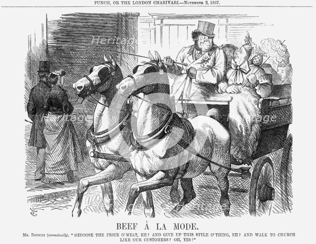 'Beef à La Mode', 1867. Artist: John Tenniel