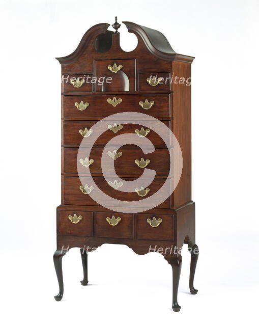 High Chest of Drawers, 1750/70. Creator: Unknown.