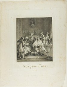 The Little Toilette, from Monument du Costume Physique et Moral de la fin du..., 1781-1783. Creators: Pietro Antonio Martini, Laurent-François Prault.