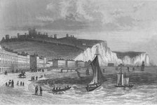 'Dover, from the Beach, Kent', 1846. Artist: Henry Winsor Bond.