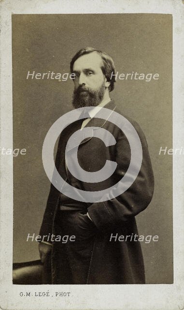 Portrait of the composer Aristide Hignard (1822-1898), c. 1880. Creator: Legé, Georges-Mathurin (active 1860-1880).