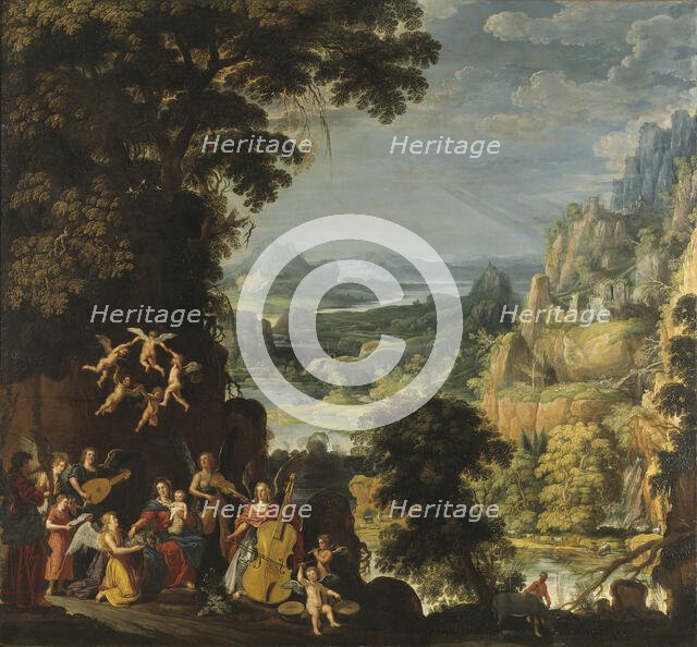 Landscape with the Rest on the Flight into Egypt. Creator: David Teniers I.
