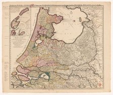 Map of Holland, Utrecht and part of Gelderland, 1726-1727. Creator: Caspar Specht.