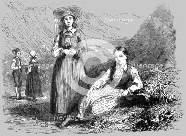 'Norwegian Peasants; Northern Wanderings', 1875. Creator: Frank Usher.