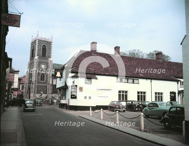 The Bell public house, Thetford, Norfolk, c1960s. Creator: Arthur Charles Kirby Ware.