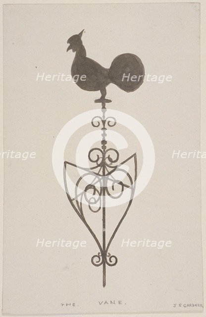 Weather vane from St Stephen, Coleman Street, London, c1850. Artist: JS Gardener
