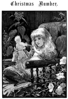 Dolly, Isn't Christmas Jolly?, drawn by Hal Ludlow, 1883. Creator: William James Palmer.