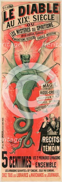 Le Diable au XIXe siècle ou les Mystères du spiritisme par le docteur Bataille, c. 1895. Creator: Guillaume, Albert (1873-1942).