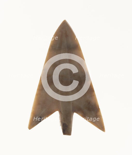 Barbed and Tanged Arrowhead, Shang dynasty (c. 1600-1046 B.C.). Creator: Unknown.