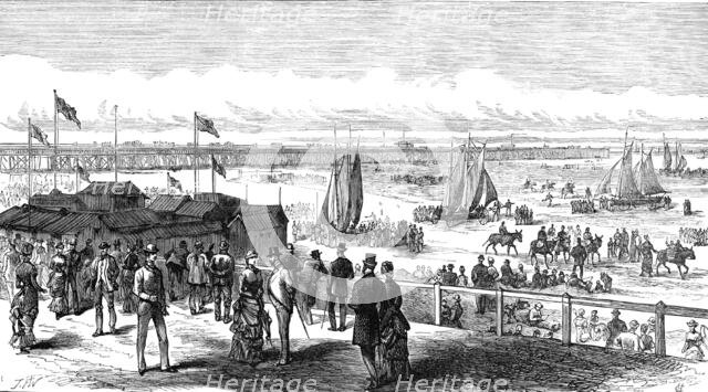 The British Association at Southport: the Sands and Pier, 1883. Creator: Unknown.