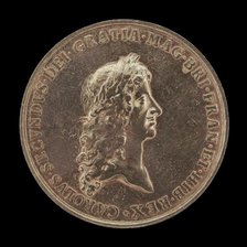 Charles II, King of England: Proclamation of the Peace of Breda [obverse], 1667. Creator: Jan Roettiers.