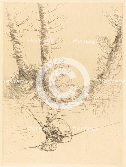 Angler (Le pecheur a la ligne). Creator: Alphonse Legros.