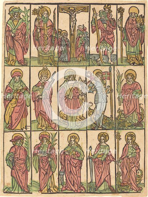 Fourteen Auxiliary Saints, c. 1500. Creator: Unknown.