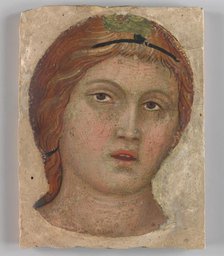 Head of an Angel in Full Face, ca. 1397. Creator: Taddeo di Bartolo.