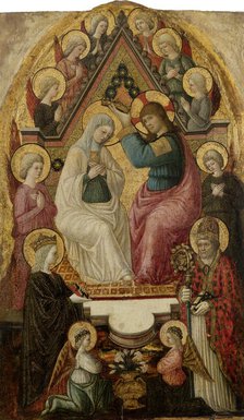 The Coronation of the Virgin, c1460. Creator: Lucchese Master.