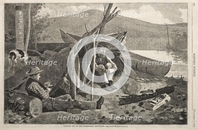 Camping Out in the Adirondack Mountains, 1874. Creator: Winslow Homer (American, 1836-1910).