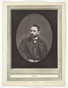 Émile Zola (French novelist, playwright, and journalist, 1840-1902), c. 1876. Creator: Etienne Carjat.