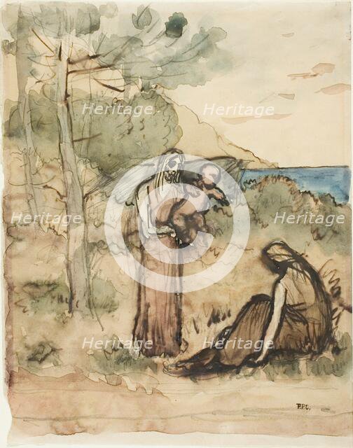 Fisherman's Family, c. 1883. Creator: Pierre Puvis de Chavannes.