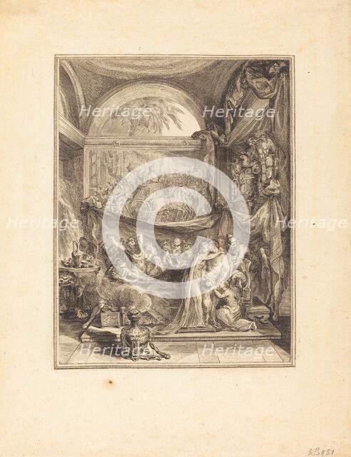 La mort de Germanicus. Creator: Gabriel de Saint-Aubin.