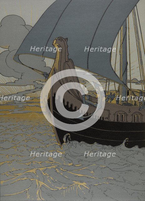 Illustration The Nibelungs, 1898-1901.