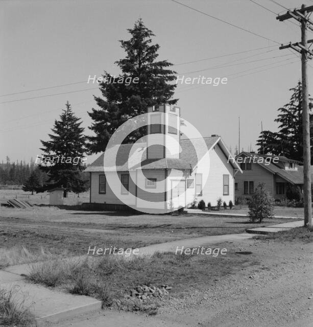 Seven Day Adventist Church, Tenino, Thurston County, Western Washington, 1939. Creator: Dorothea Lange.