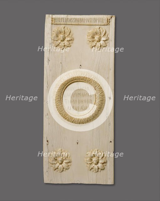 Panel of a Diptych Announcing the Consulship of Justinian, Byzantine, 521. Creator: Unknown.