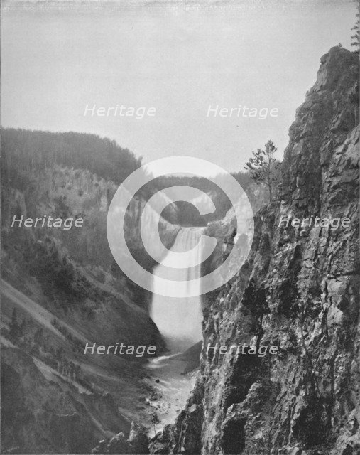 'The Great Falls of the Yellowstone', 19th century. Artist: Unknown.