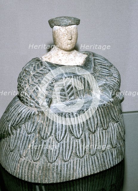 The Princess of Bactria wearing a Kaukenes dress, Bactrian, Late 3rd millenium. Artist: Unknown