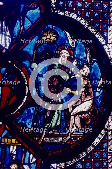 God creating Adam. Artist: Unknown