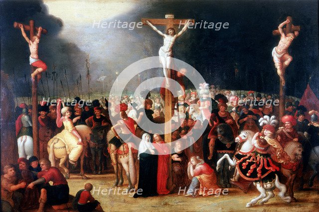 'Christ on the Cross between the two Thieves', 17th century.  Artist: Frans Francken II