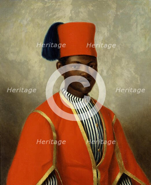 John Panzio Tockson (approx. 1838-1886), Charles XV's chamberlain, married to Mathilda Charlotta... Creator: Augusta Åkerlöf.