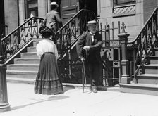 Cripple going to pray at St. Anne relic, between c1910 and c1915. Creator: Bain News Service.