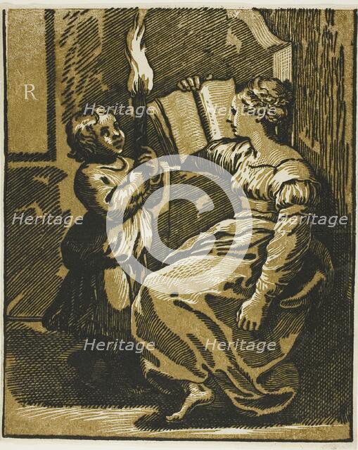 The Sibyl and a Child Bearing a Torch, 1520-40. Creator: Unknown.