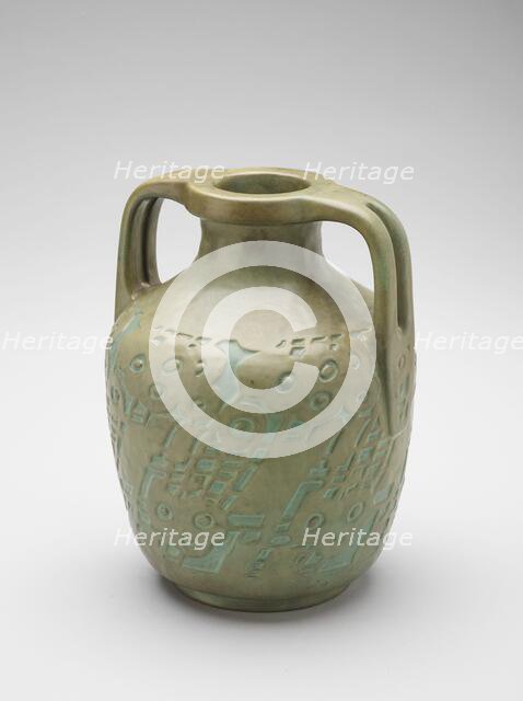 Vase, about 1915. Creators: Elizabeth Gray Overbeck, Hannah Borger Overbeck, Overbeck Pottery.