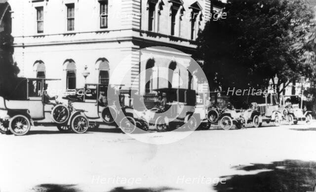 Brisbane's First Taxis, 1908. Creator: Unknown.