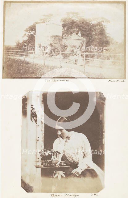 The Observatory; Thereza Llewelyn, 1853-56. Creator: John Dillwyn Llewelyn.