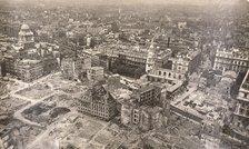 View of Newgate Street, City of London, showing air raid damage, c1944. Artist: Anon