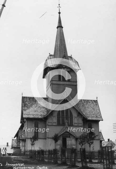 Church, Hammerfest, Finnmark, northern Norway, c1920s-c1930s(?). Artist: Unknown