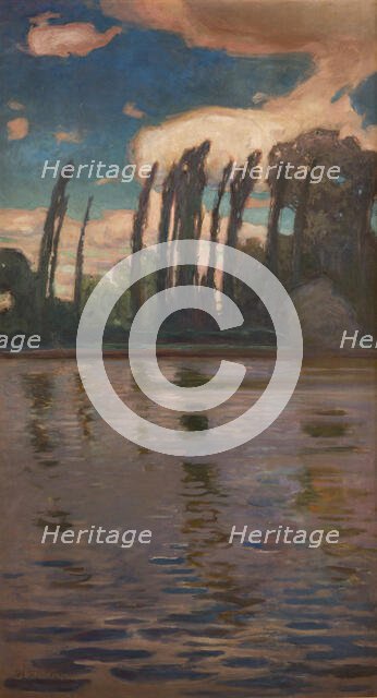 Poplars by the Water, 1900. Creator: Jan Stanislawski.