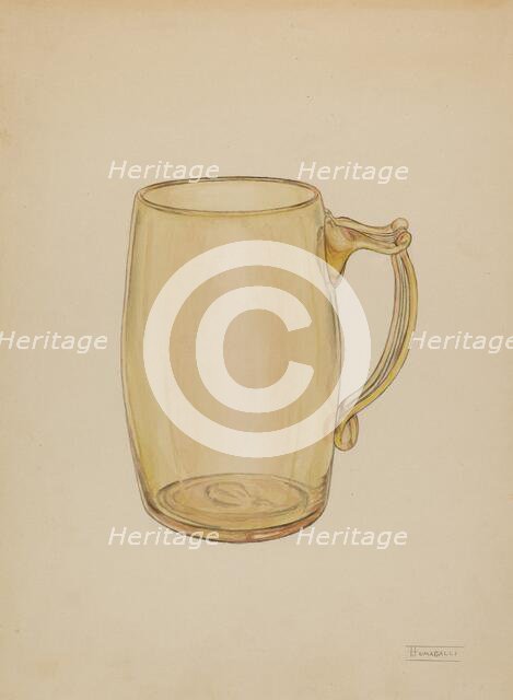 Mug, c. 1940. Creator: Frank Fumagalli.