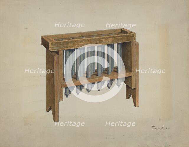 Candle Mold, c. 1939. Creator: Eugene Croe.