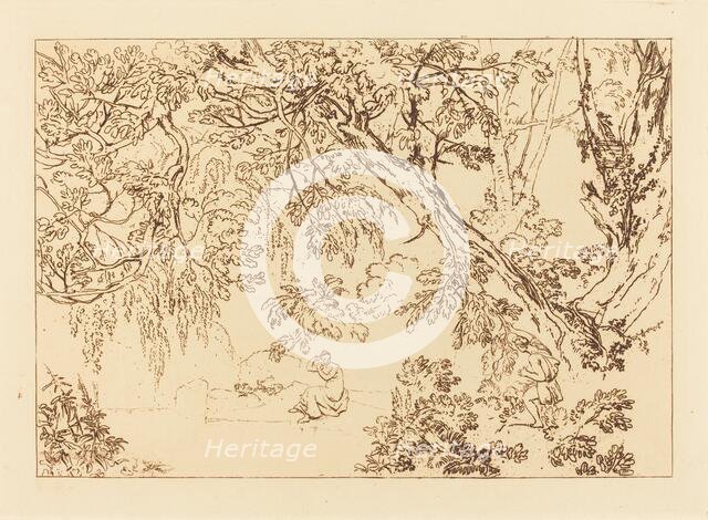 Aesacus and Hesperie, published 1816. Creator: JMW Turner.