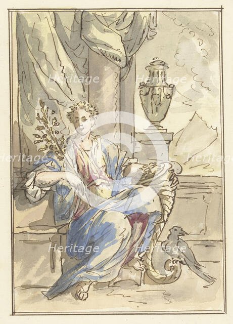 Allegory of the Happy Life, 1677-1755. Creator: Elias van Nijmegen.