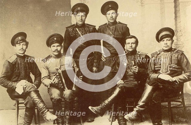 On Service, 1909. Creator: Nikolai Georgievich Katanaev.